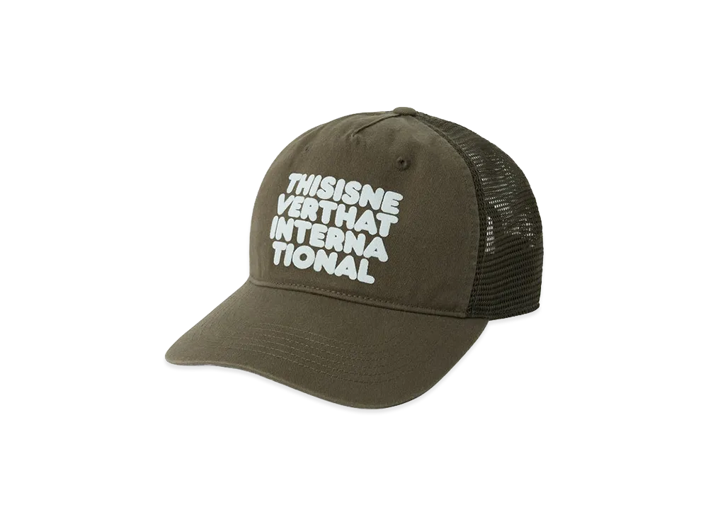 thisisneverthat Washed Trucker Cap "Olive"