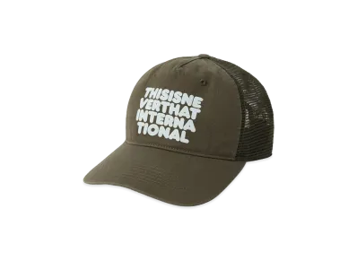 thisisneverthat Washed Trucker Cap "Olive"