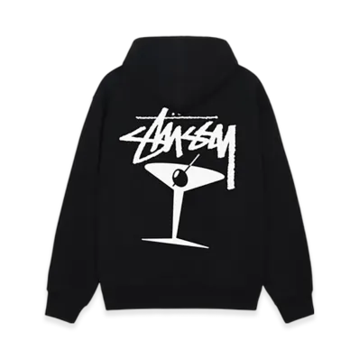 Stussy Martini Zip Hoodie "Black"