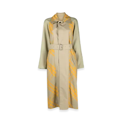 Burberry Women's Two-Tone Cotton Reversible Bradford Trench Coat "Multicolor"