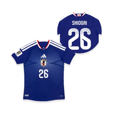 adidas Soccer Japan 2026 Home Authentic Jersey "FIFA World Cup 26 Official Sleeve Badge" #26 Kento Shiogai "Japan Blue"