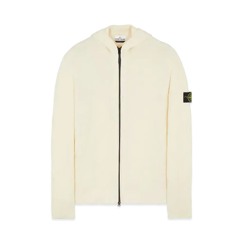 Stone Island 566C2 FULL RIB PURE WOOL "Natural White"