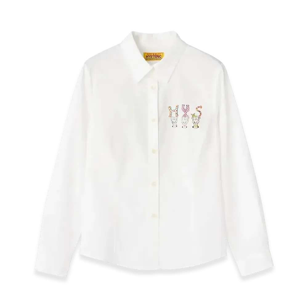 HYSTERIC GLAMOUR Compact Shirt "White"