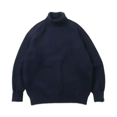 A.PRESSE Turtleneck Sweater "Navy"