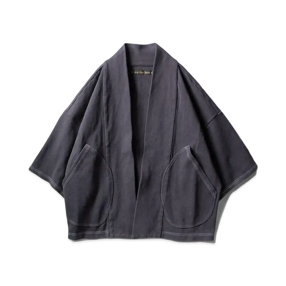 KAPITAL HEAVY WAFFLE BAHA WORK CLOTHES "Navy"