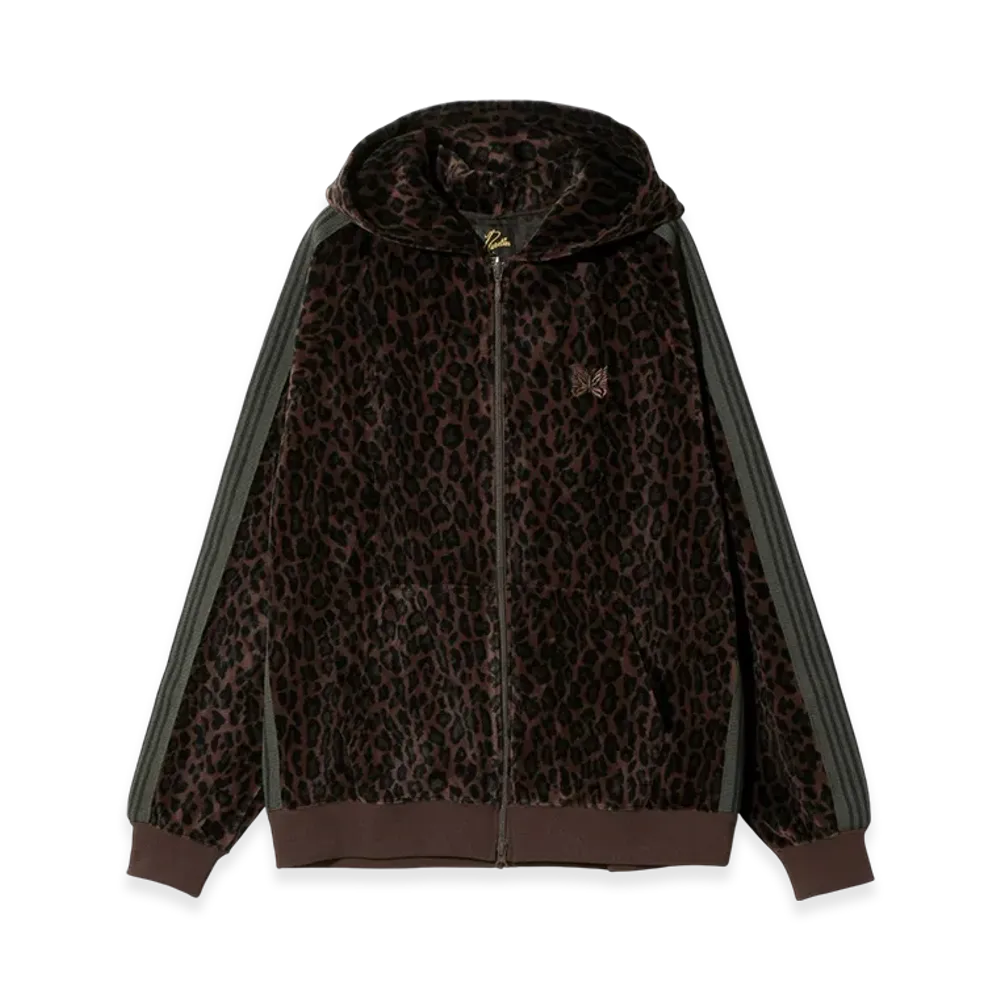 NEEDLES Track Hoody - C/PE Velour "Brown"