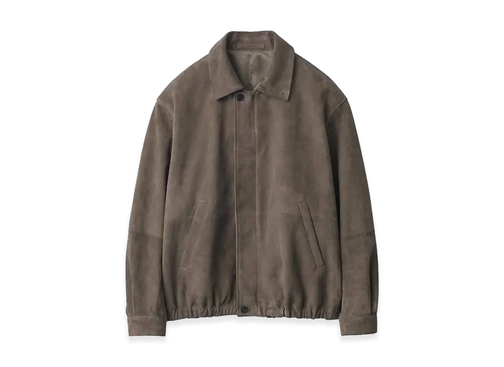 ssstein Goat Suede Zip Jacket "Olive"