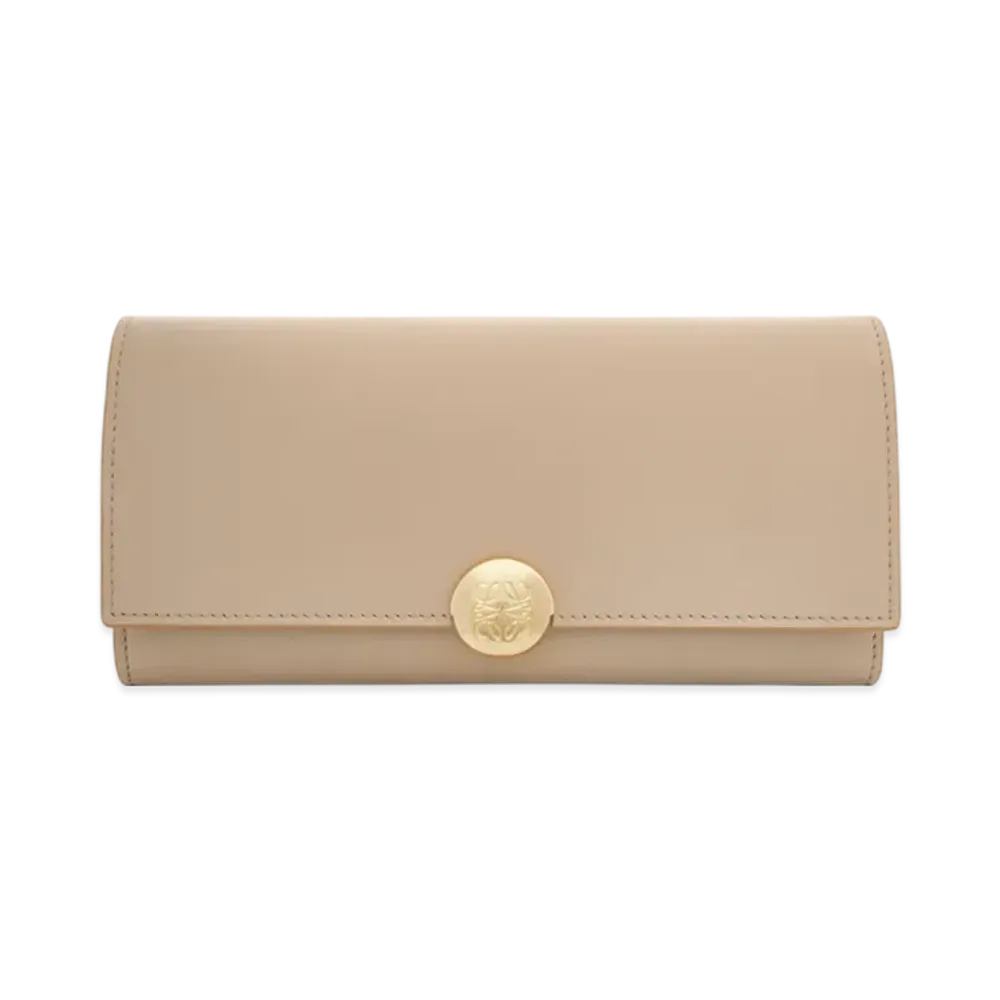 LOEWE Pebble Continental Wallet "Sand"
