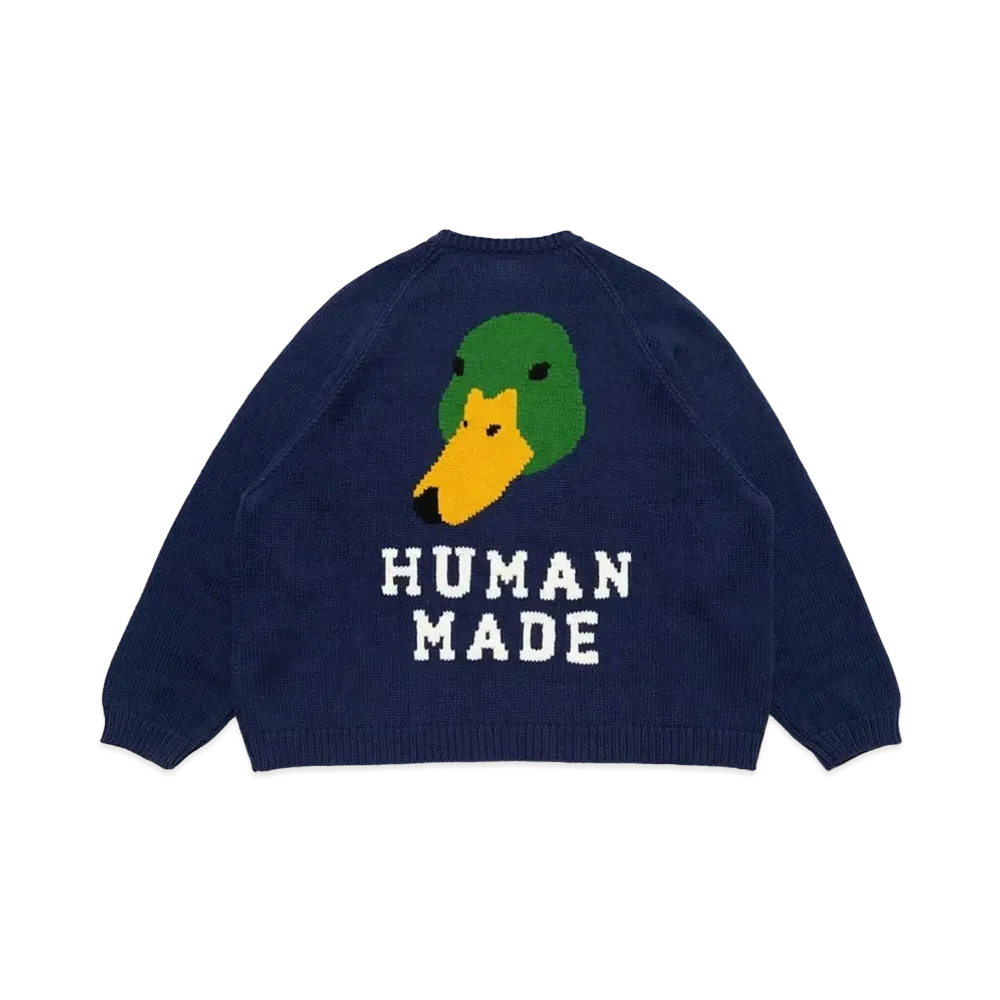 HUMAN MADE RAGLAN SLEEVE KNIT "Navy"