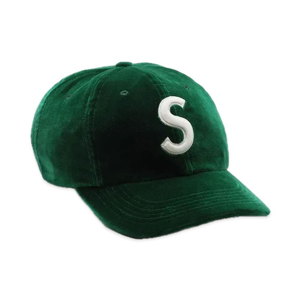 Supreme Velvet S Logo 6-Panel "Green"