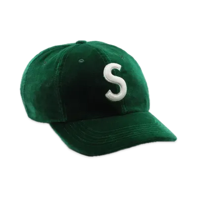 Supreme Velvet S Logo 6-Panel "Green"