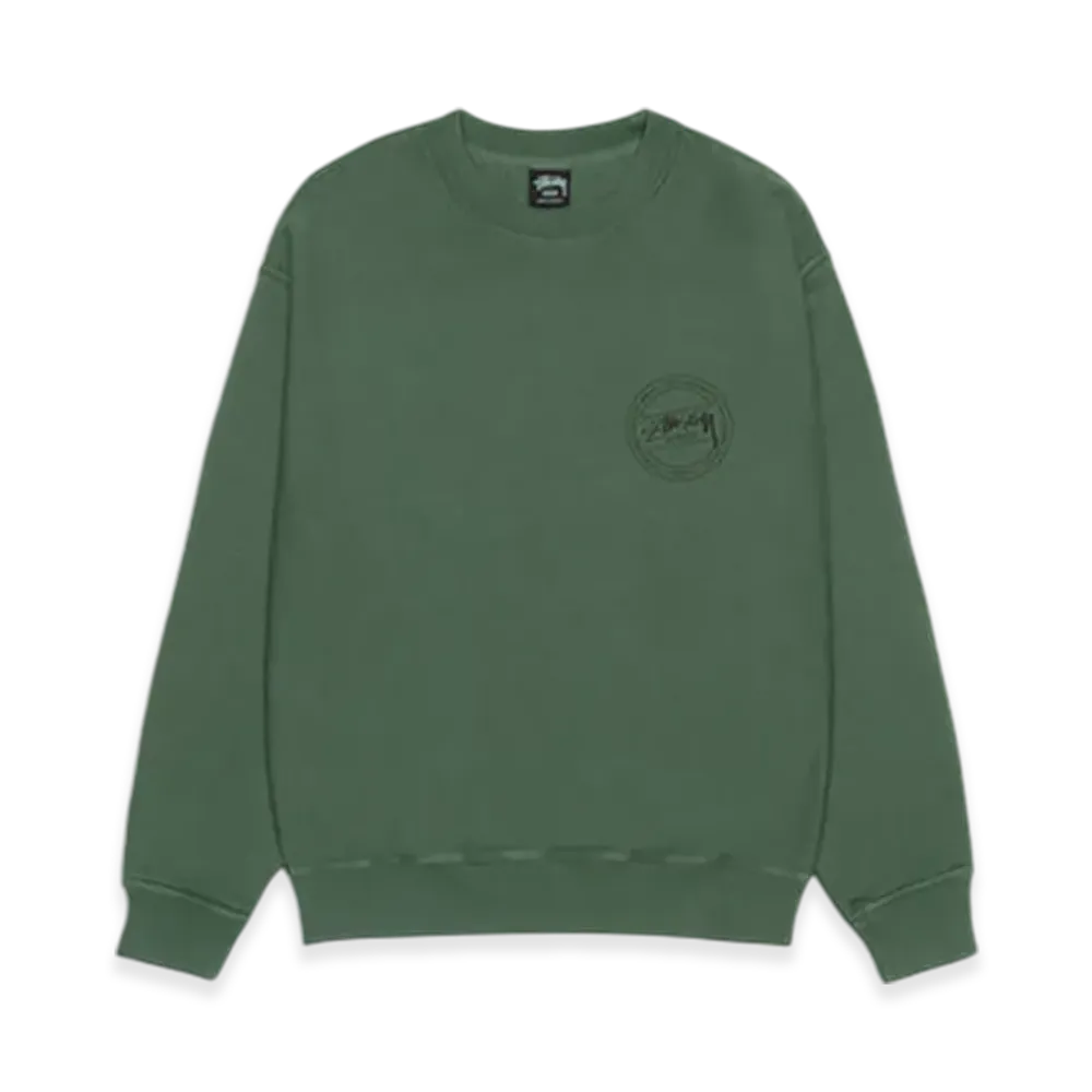 Stussy Wear Crew Pigment Dyed "Pine"
