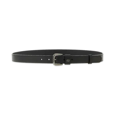 Valentino Garavani Vlogo Signature Belt "Black"