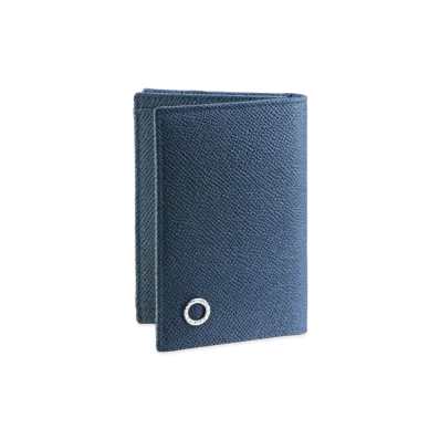 BVLGARI BVLGARI MAN Business Card Holder "Blue"