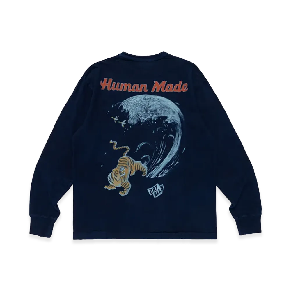 HUMAN MADE Indigo Dye L/S Shirt "Indigo"