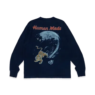 HUMAN MADE Indigo Dye L/S Shirt "Indigo"