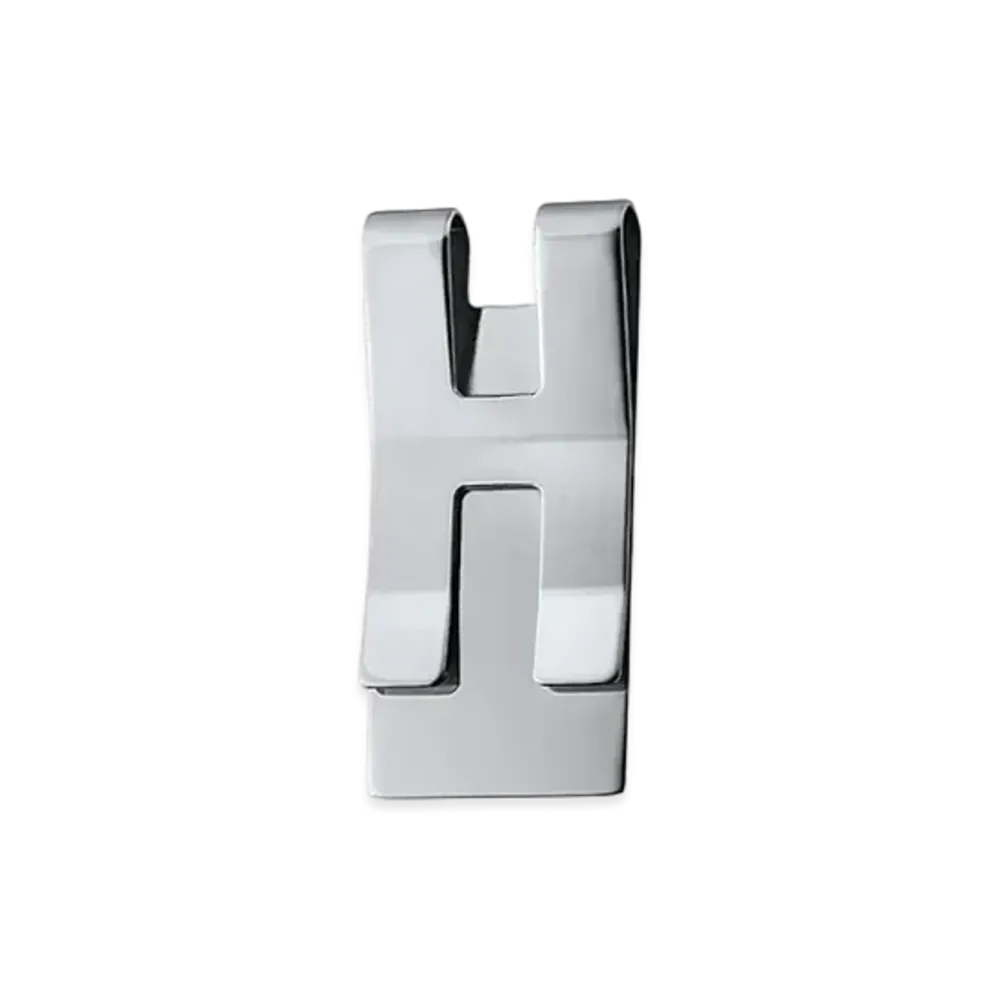 Hermes H Bill Clip "Silver"