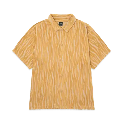 HUF Summer 24 Pile Tiger Shirt "Tangerine"