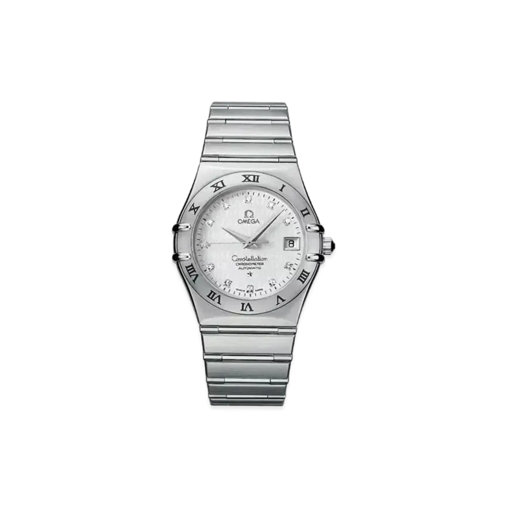 OMEGA Constellation 11P Diamonds 50th Anniversary 35.5MM "Stainless Steel/Yellow Gold/White Shell" 1504.35.00