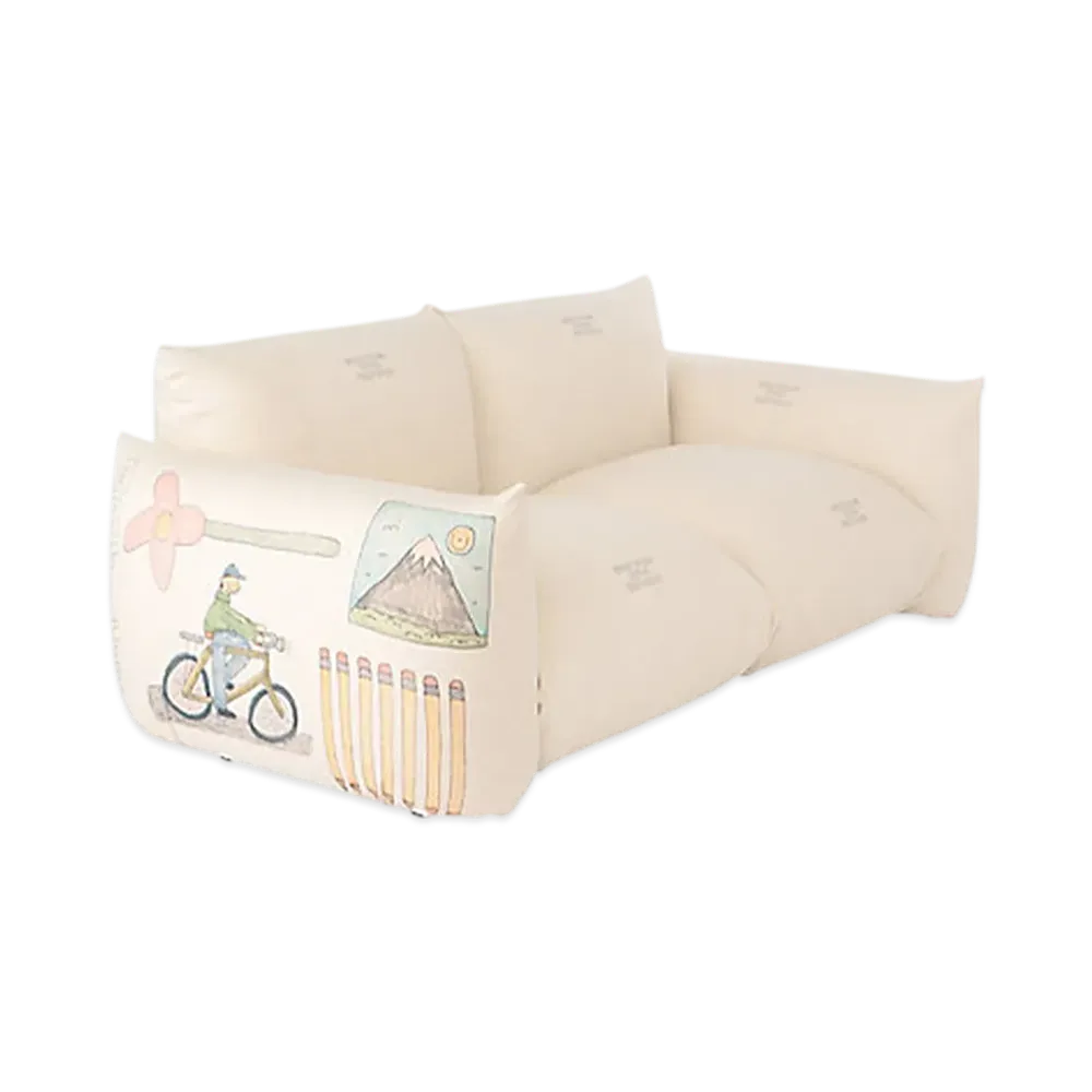 everyone x arflex loves MARENCO 2-Seater Sofa with Arms Cover "Ivory"