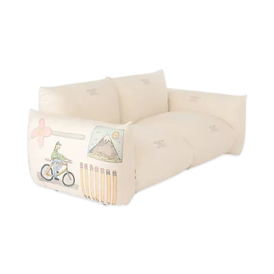 everyone x arflex loves MARENCO 2-Seater Sofa with Arms Cover "Ivory"