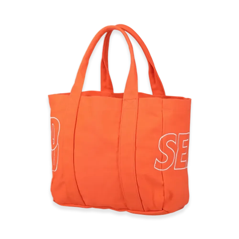 WIND AND SEA Mulch Pocket Tote Bag "Orange"