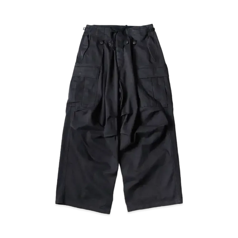 KAPITAL Heavy Drill Jumbo Cargo Pants "Black"