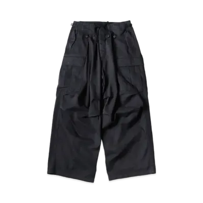 KAPITAL Heavy Drill Jumbo Cargo Pants "Black"