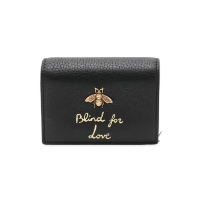 GUCCI Animalier Bee Small Wallet "Black"