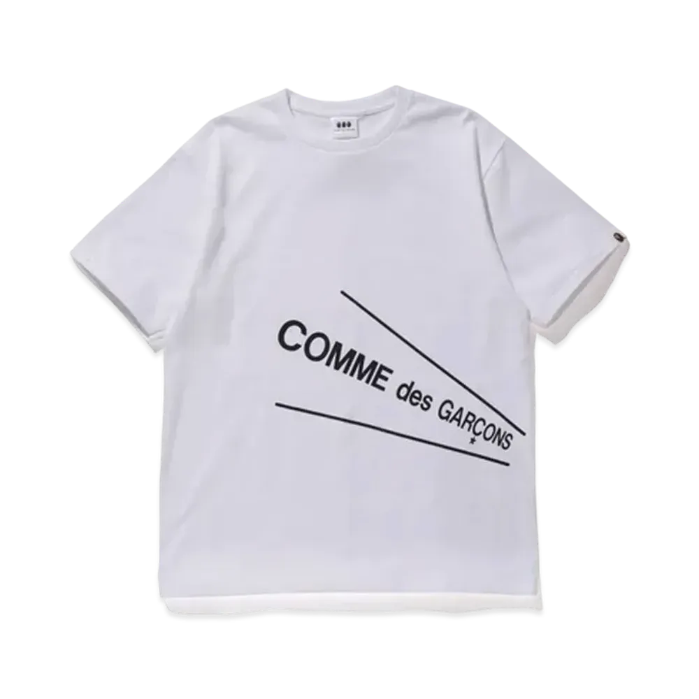 A BATHING APE / COMME des GARCONS TEE "White"
