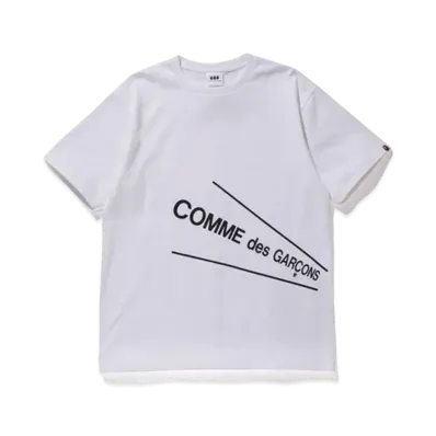 A BATHING APE / COMME des GARCONS TEE "White"