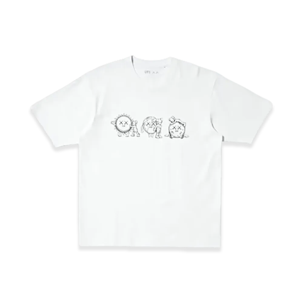 UNIQLO x KAWS UNIVERSE UT/Relaxed Fit "White"