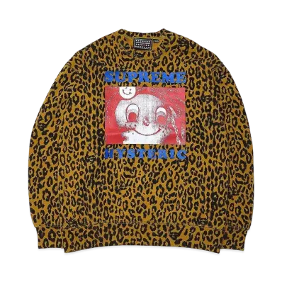 Supreme x HYSTERIC GLAMOUR Crewneck "Leopard Print"