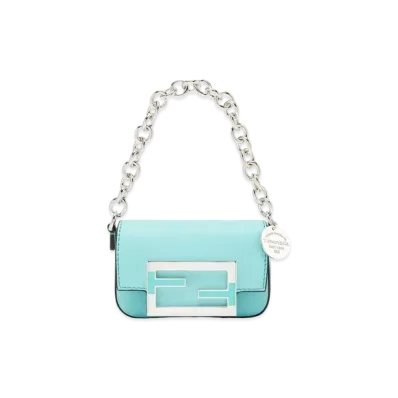 Tiffany & Co. x FENDI Nano Baguette Charm Tiffany Blue Leather "Light Blue"