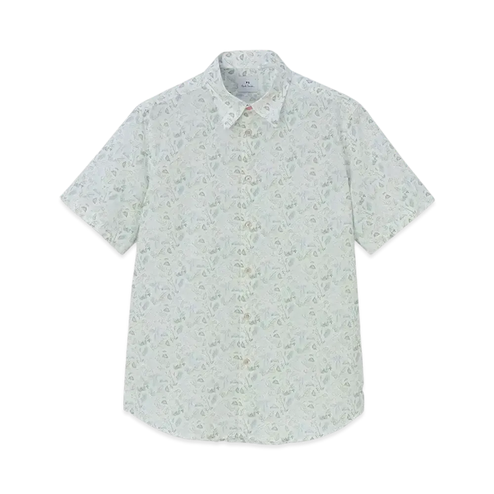 Paul Smith Nettle Short Sleeve Shirt "White"