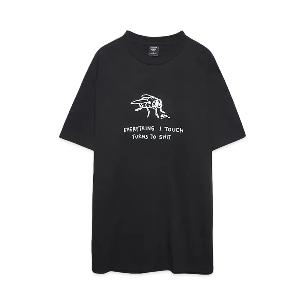 BROTHER MERLE Men's Knit S/S Crew T-Shirt - Shit Fly "Black"
