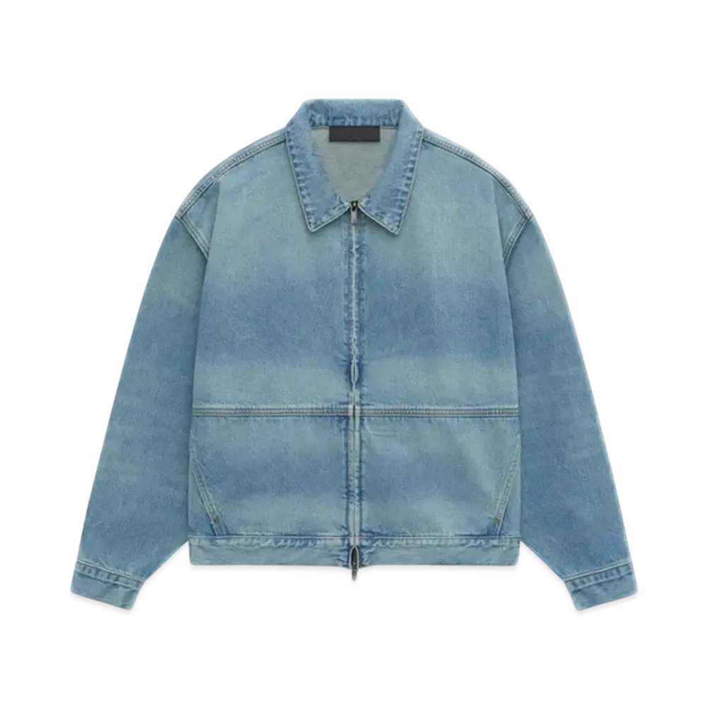 FEAR OF GOD Essentials Denim Trucker Jacket "Vintage Blue"