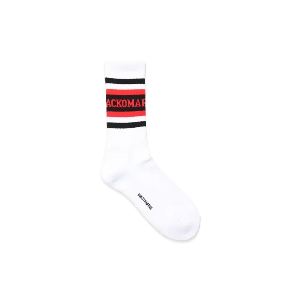 WACKO MARIA Logo Jacquard Socks "Red"