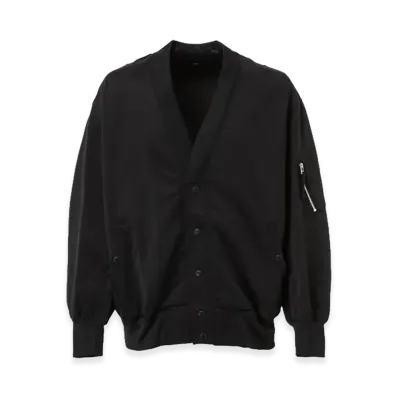 COMME des GARCONS HOMME Ma-1 Style Knit Cardigan "Black"