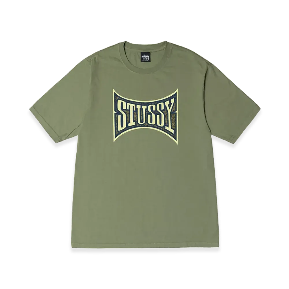 Stussy Champion Pigment Dyed Tee "Artichoke"