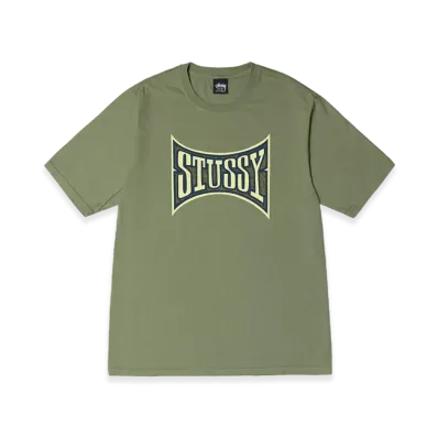 Stussy Champion Pigment Dyed Tee "Artichoke"