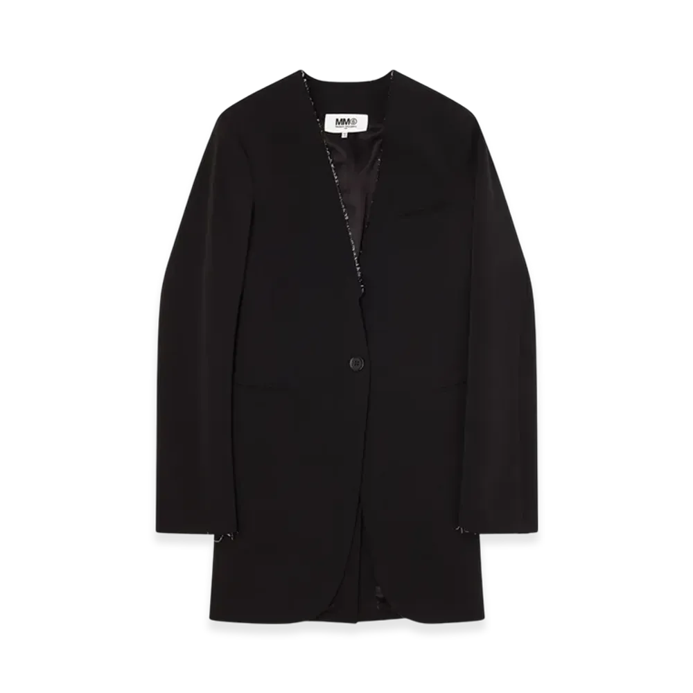 MM6 Maison Margiela Women's Raw Edge Blazer "Black"
