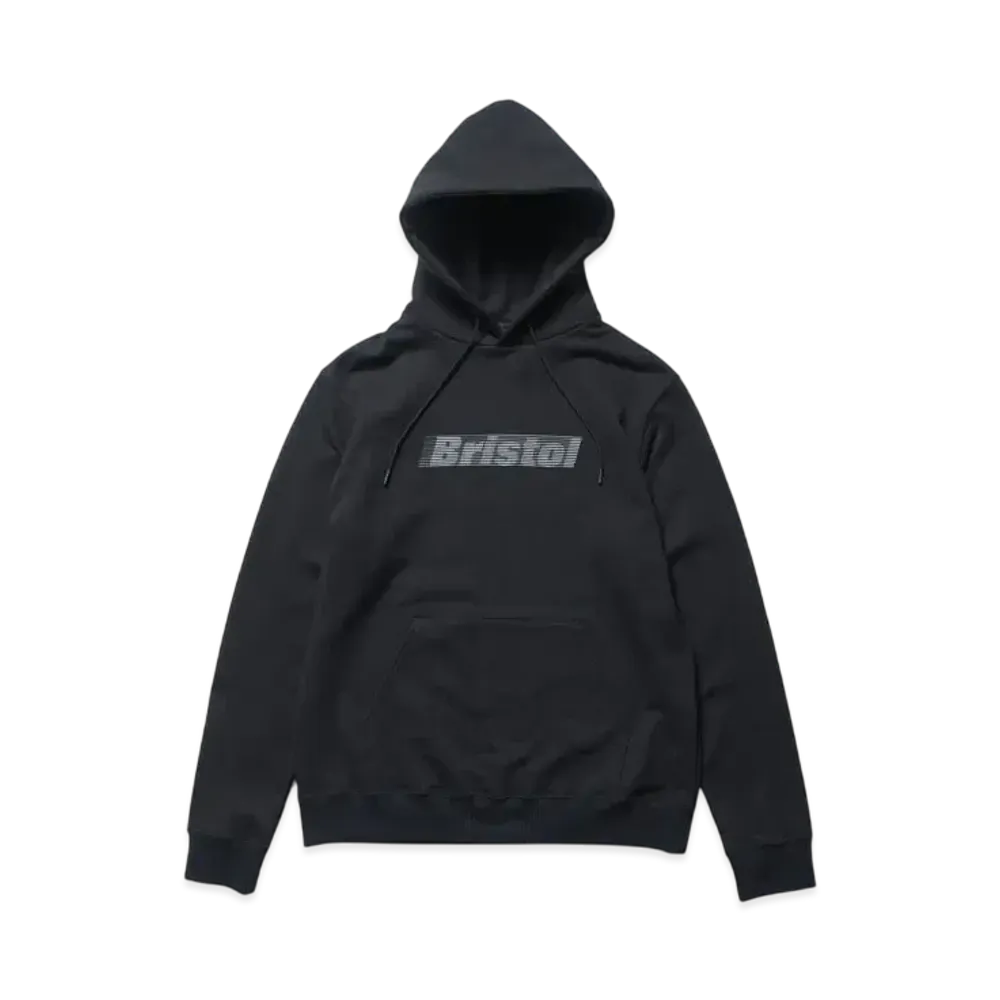 F.C.Real Bristol Effect Line Logo Team Sweat Hoodie "Black"