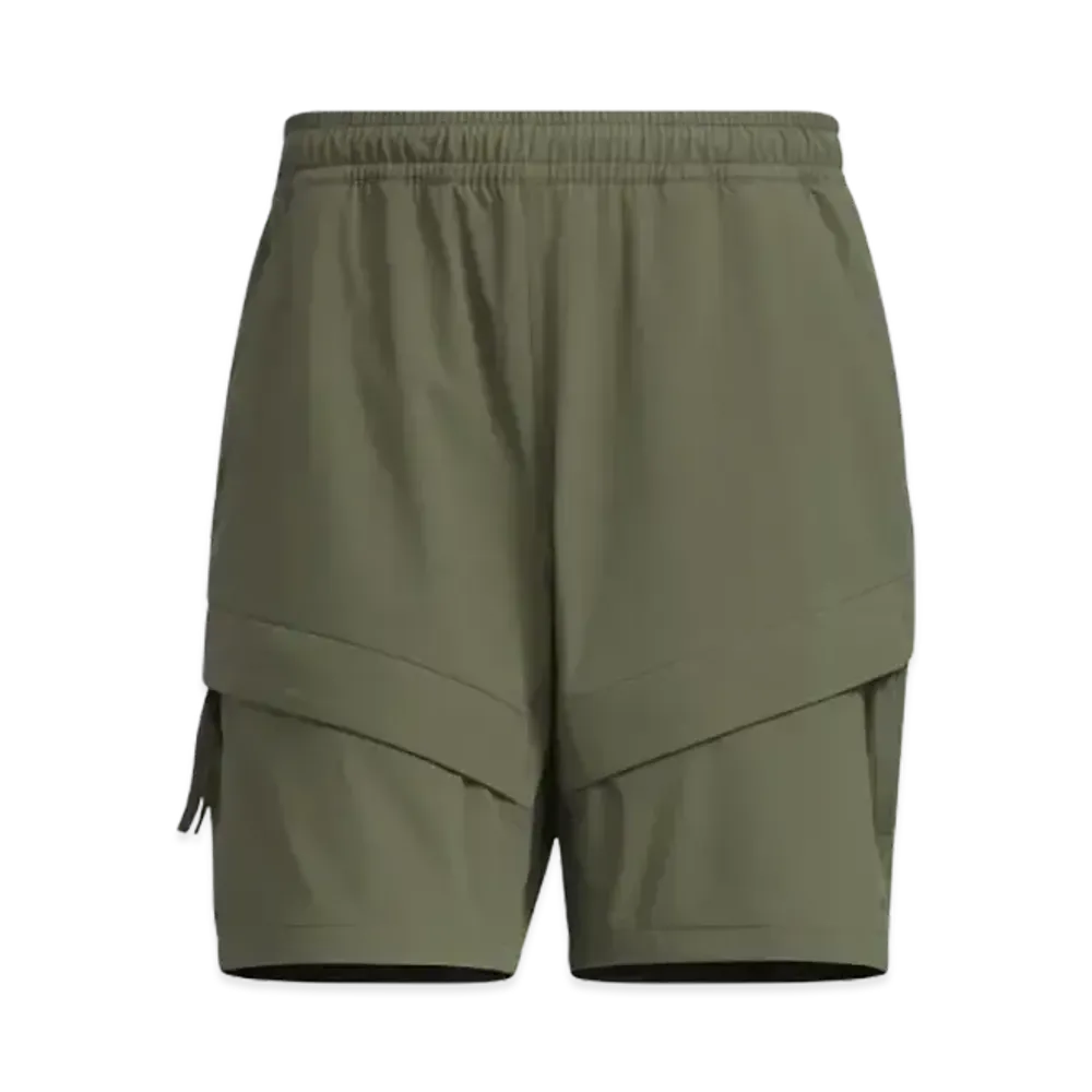 adidas City Escape Loose Fit Stretch Woven Shorts "Olive Strata"