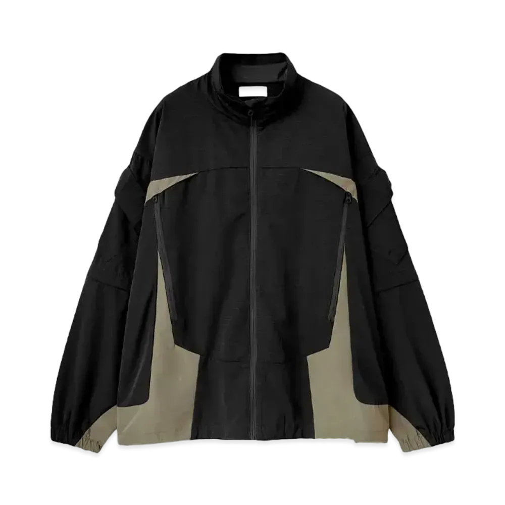 MAGIC STICK WR Tech 2way Track Jacket "BLACK x KHAKI"