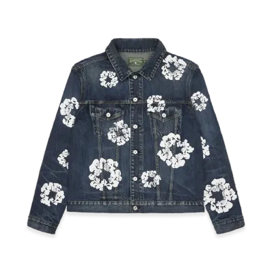 DENIM TEARS Cotton Wreath Denim Jacket "Dark Wash"
