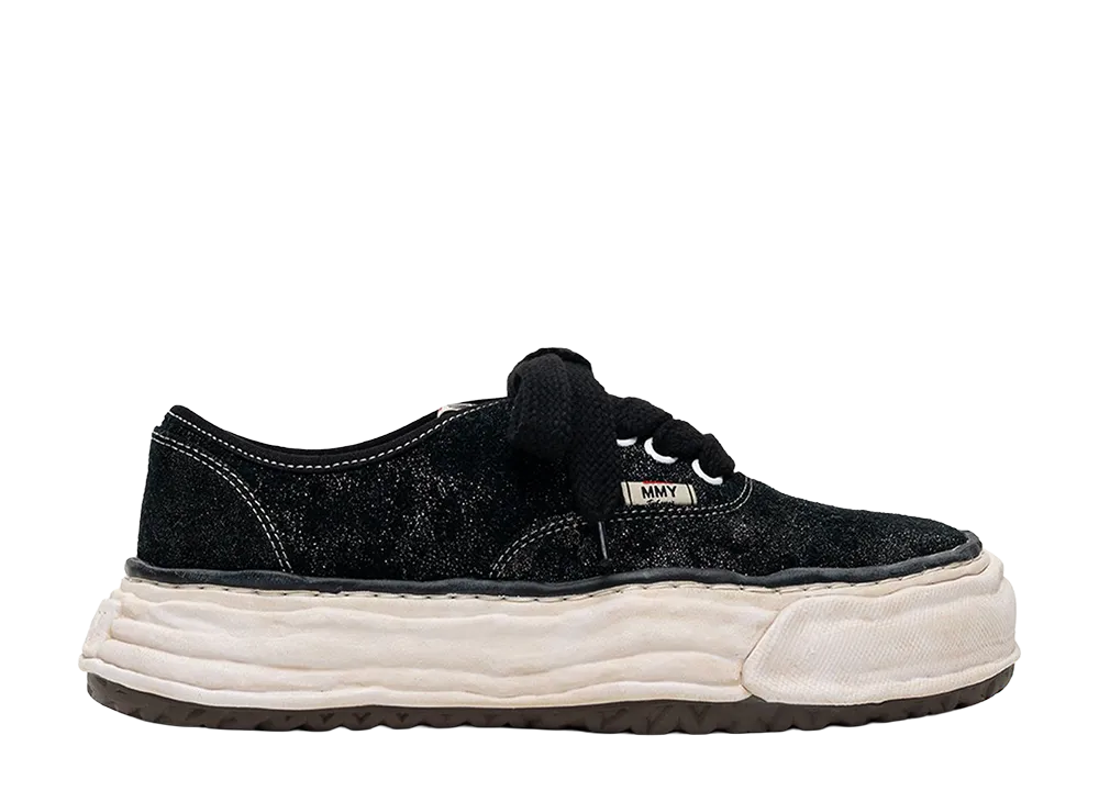 Maison MIHARA YASUHIRO BAKER 26 OG Sole Glittery Suede Low-top Sneakers "Black"