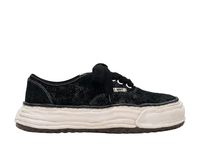 Maison MIHARA YASUHIRO BAKER 26 OG Sole Glittery Suede Low-top Sneakers "Black"