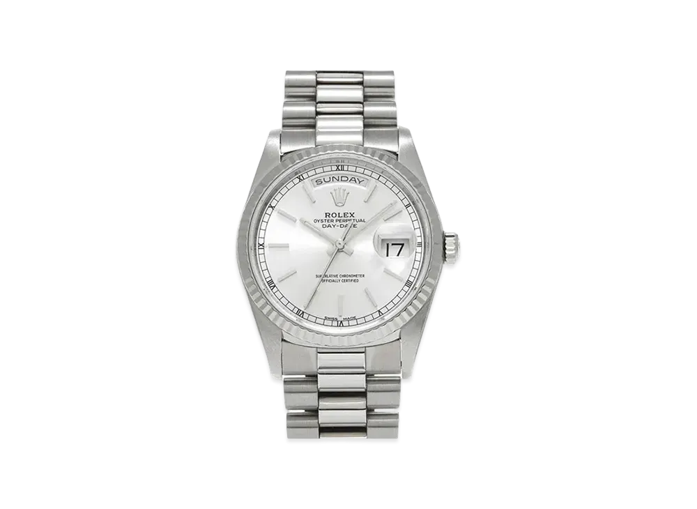 ROLEX Day-Date "Silver/White Gold"
