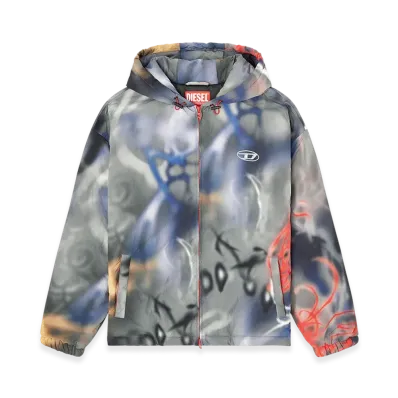 Diesel J-Mirr Hooded Jacket "Blue/Grey"